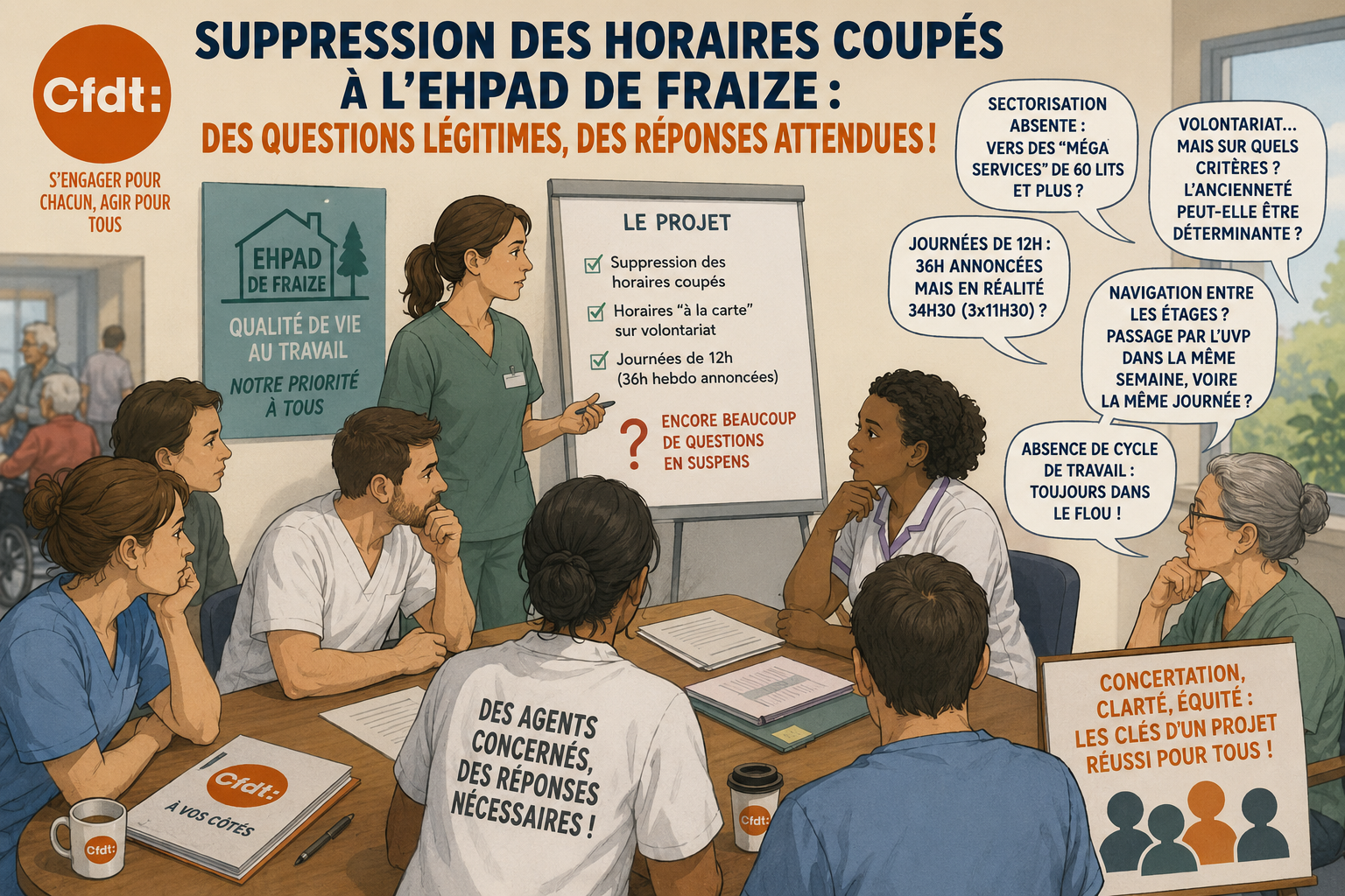 Suppression des horaires coupés à l’EHPAD de Fraize : un projet qui laisse encore trop de questions en suspens