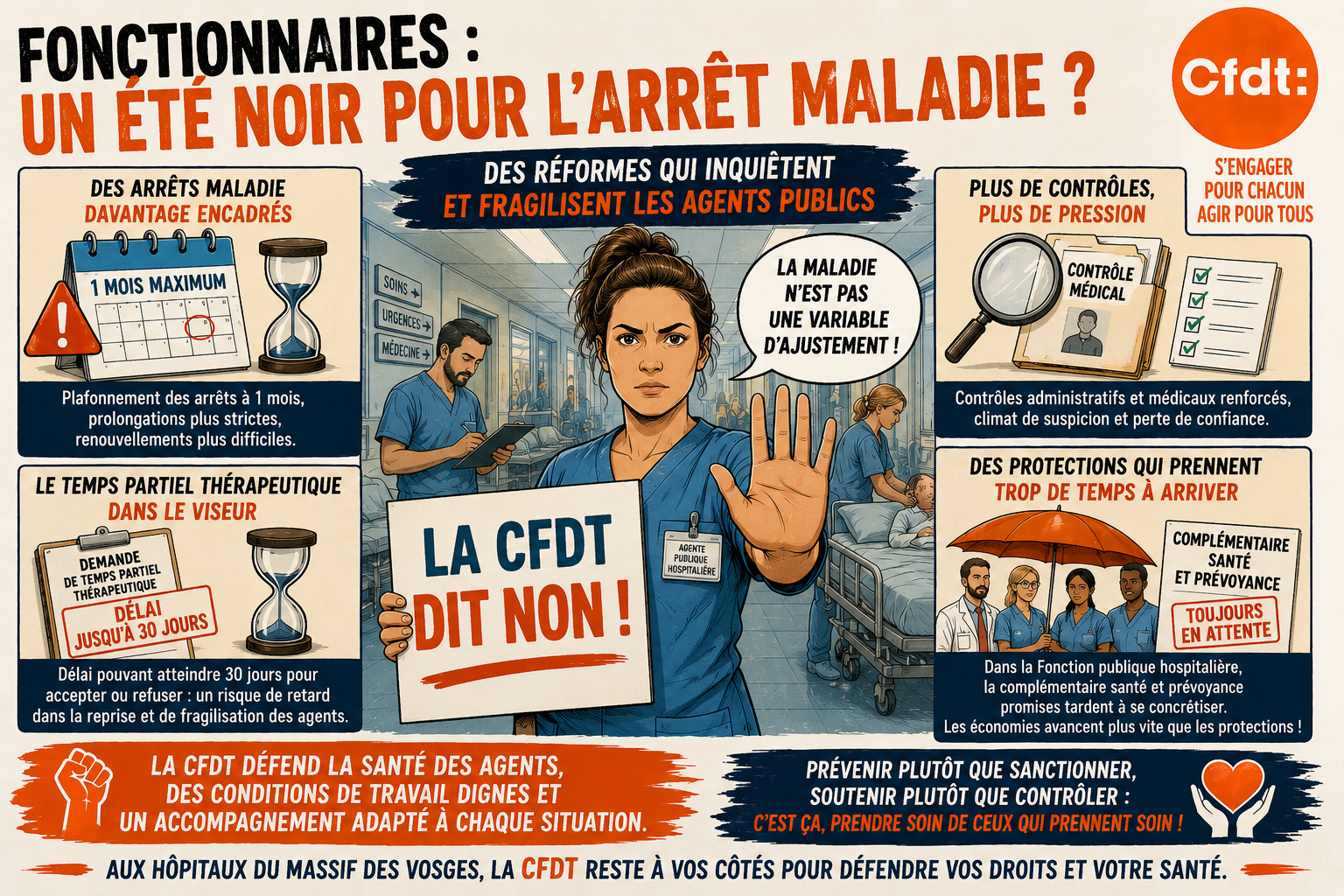 Fonctionnaires : un été noir pour l'arrêt maladie?