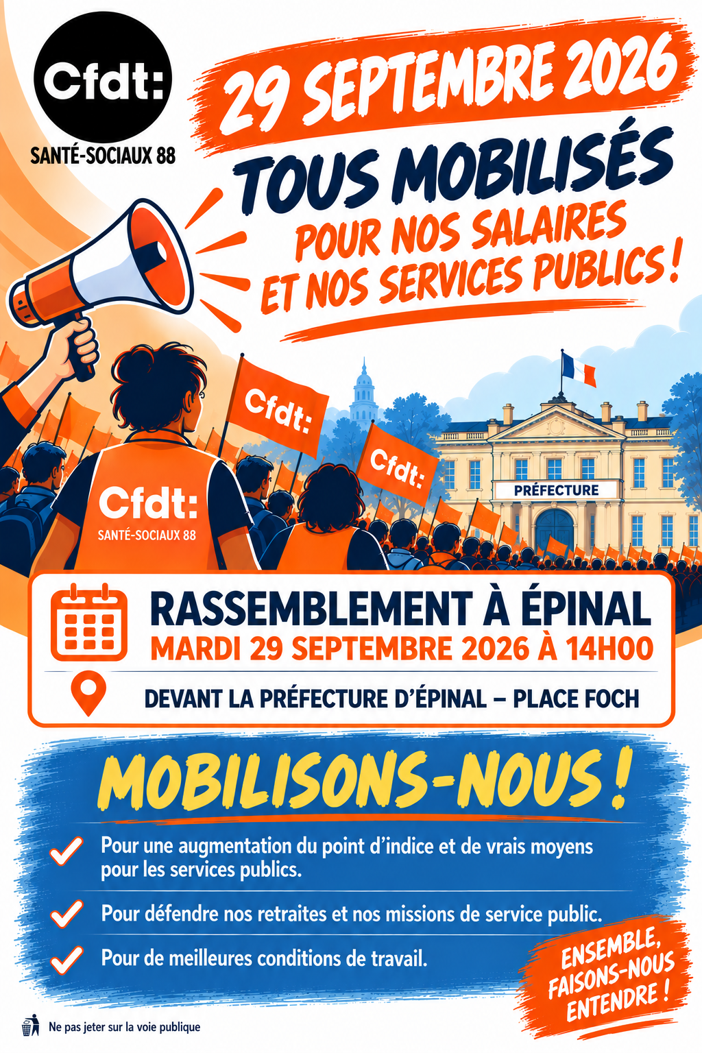Rassemblement à Epinal